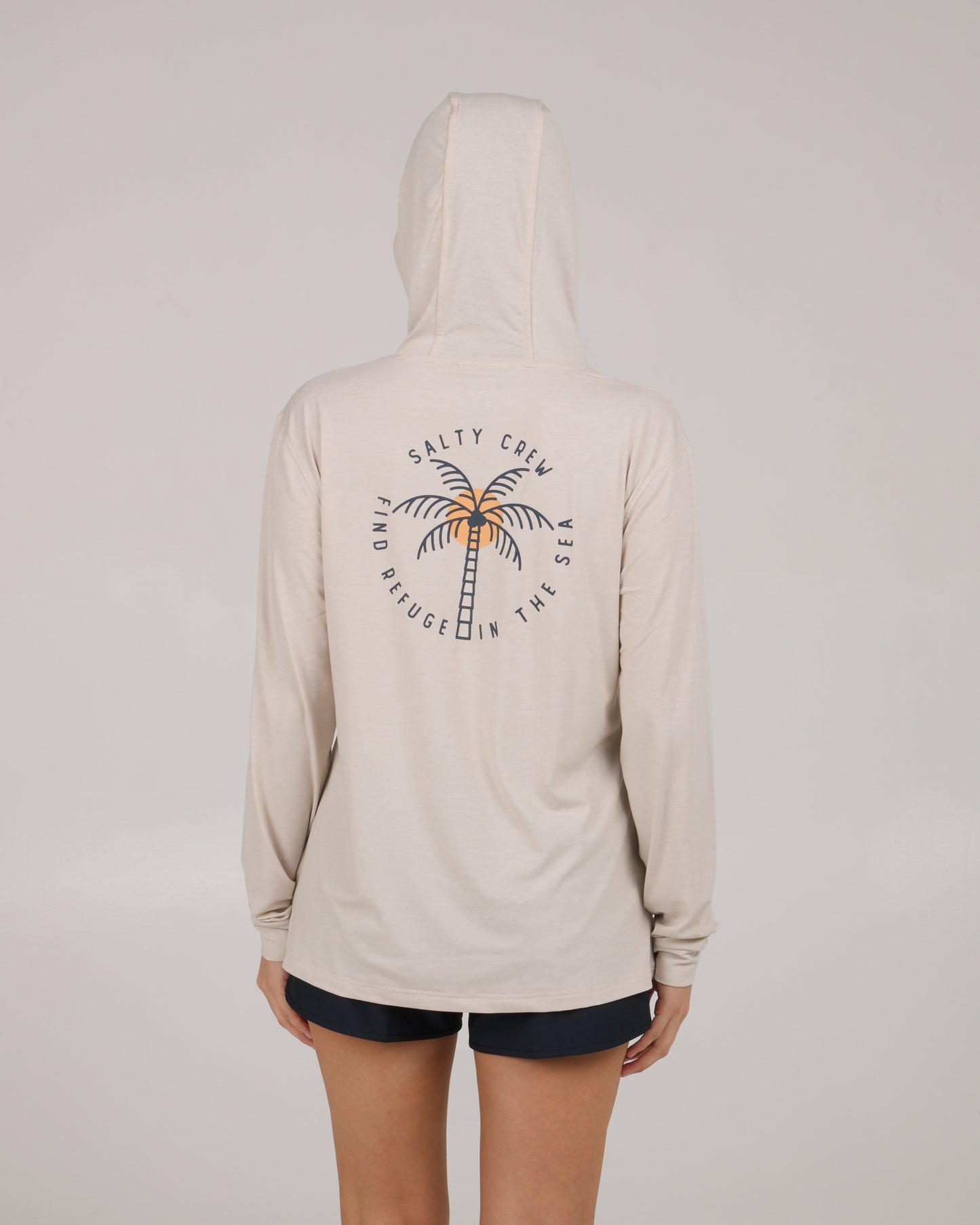 SALTY CREW HOODY QUEEN PALM TECH