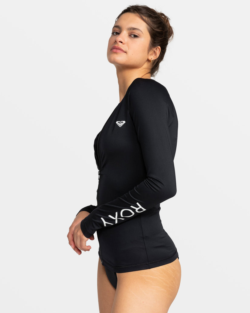 ROXY RASHGUARD NEW ESSENTIALS LONG SLEEVE ZIPPED