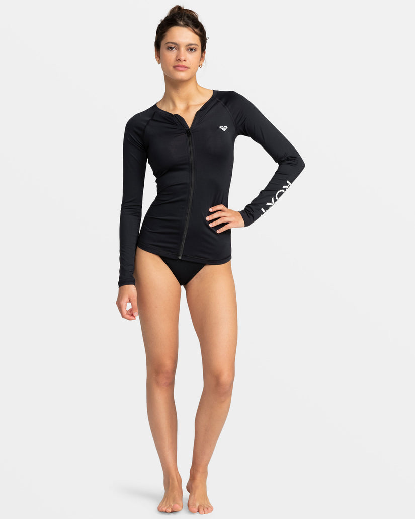 ROXY RASHGUARD NEW ESSENTIALS LONG SLEEVE ZIPPED