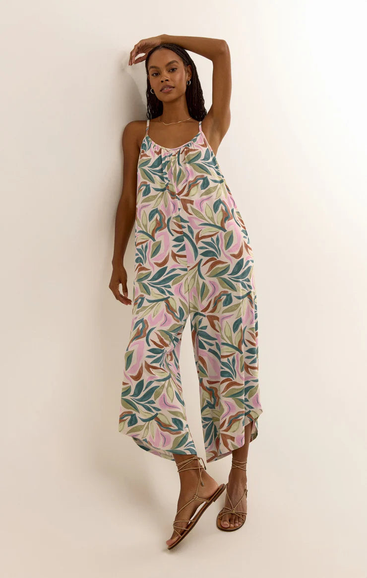 Z SUPPLY JUMPSUIT FLARED SAFARI