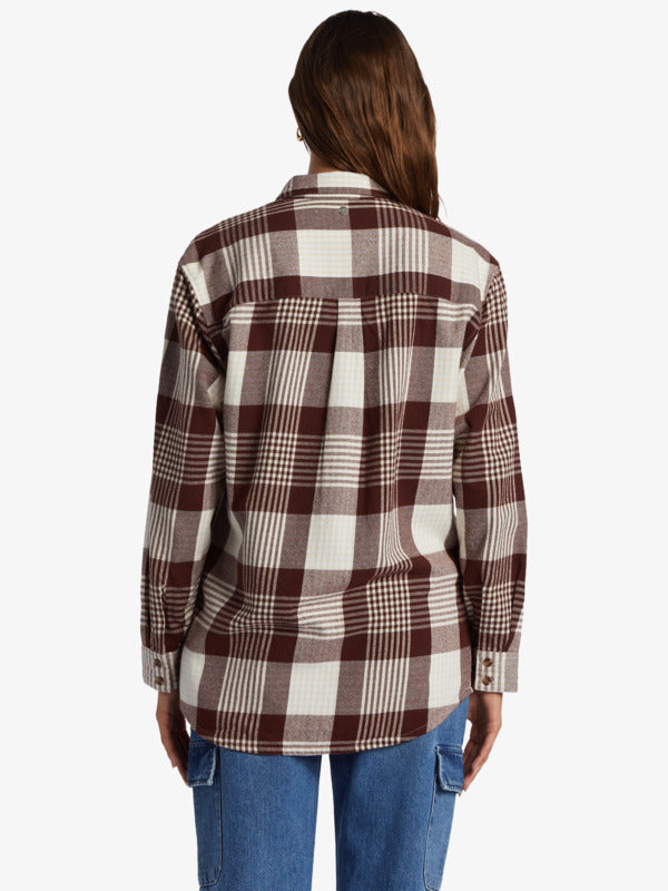 ROXY SHIRT LET IT GO FLANNEL