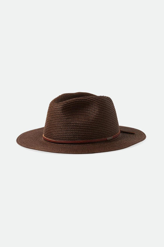 BRIXTON FEDORA WESLEY STRAW PACKABLE